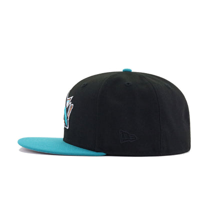San Jose Sharks Black Aqua New Era 59Fifty Fitted