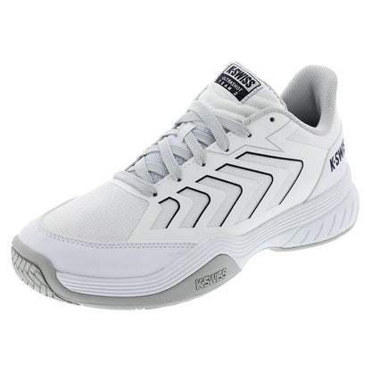 Juniors' Ultrashot Team 2 Tennis Shoes White and Dawn Blue-Footwear-K-Swiss-84598-152S26copy-Tennis Express
