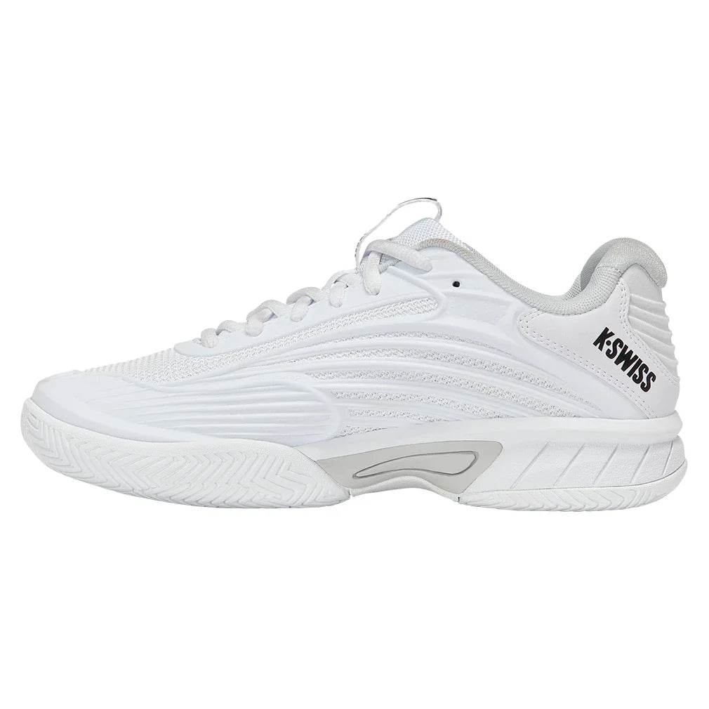 Juniors' Hypercourt Express 3 Tennis Shoes White and Dawn Blue