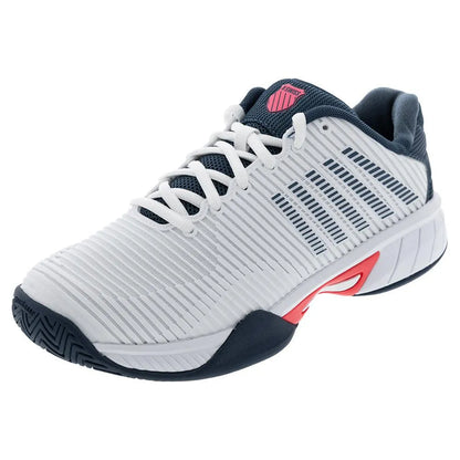 Juniors' Hypercourt Express 2 Tennis Shoes White and Stargazer-Footwear-K-Swiss-86613-129S25_c309d966-0296-4252-a214-b3d316445bd7-Tennis Express