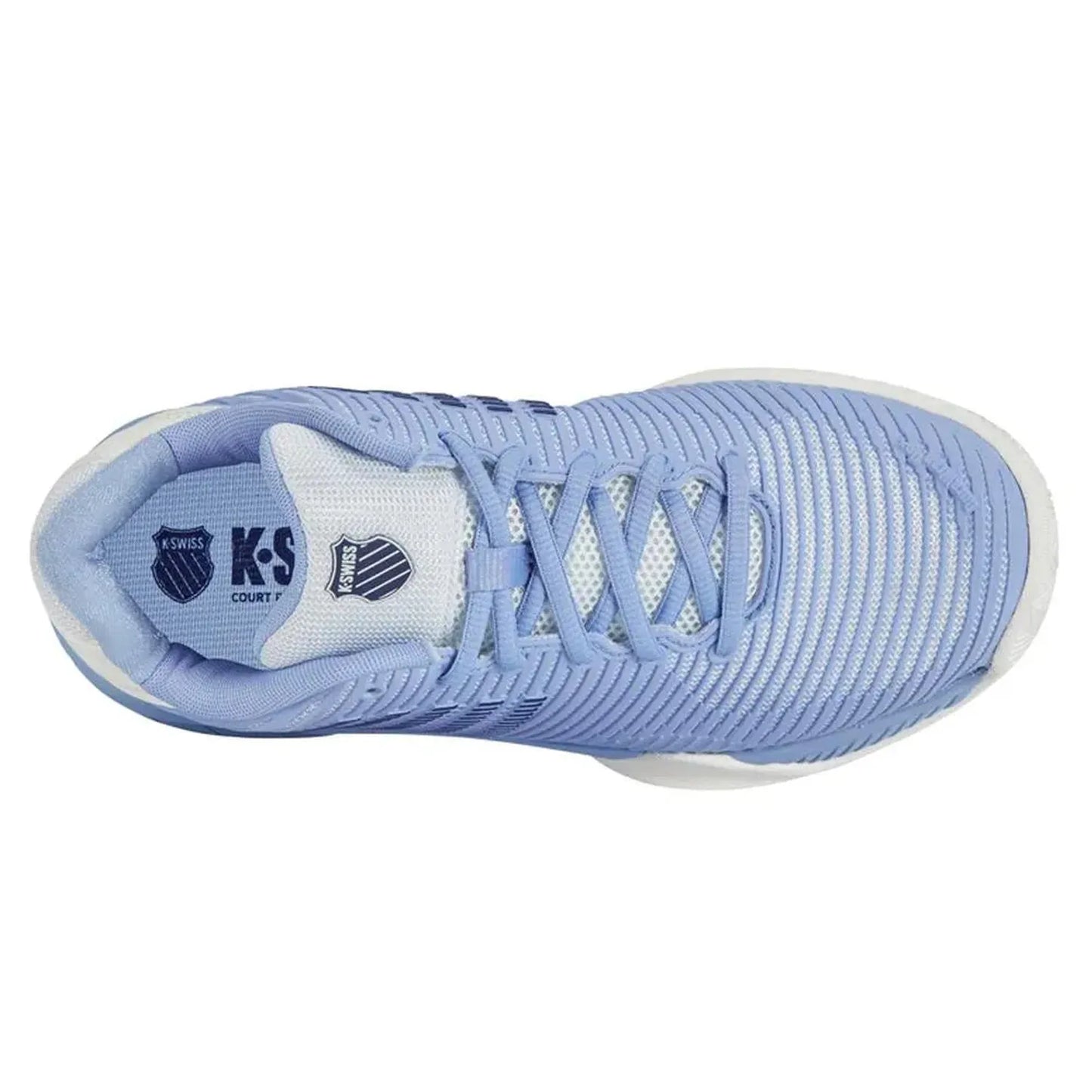 Juniors' Hypercourt Express 2 Tennis Shoes Bright White and Open Air