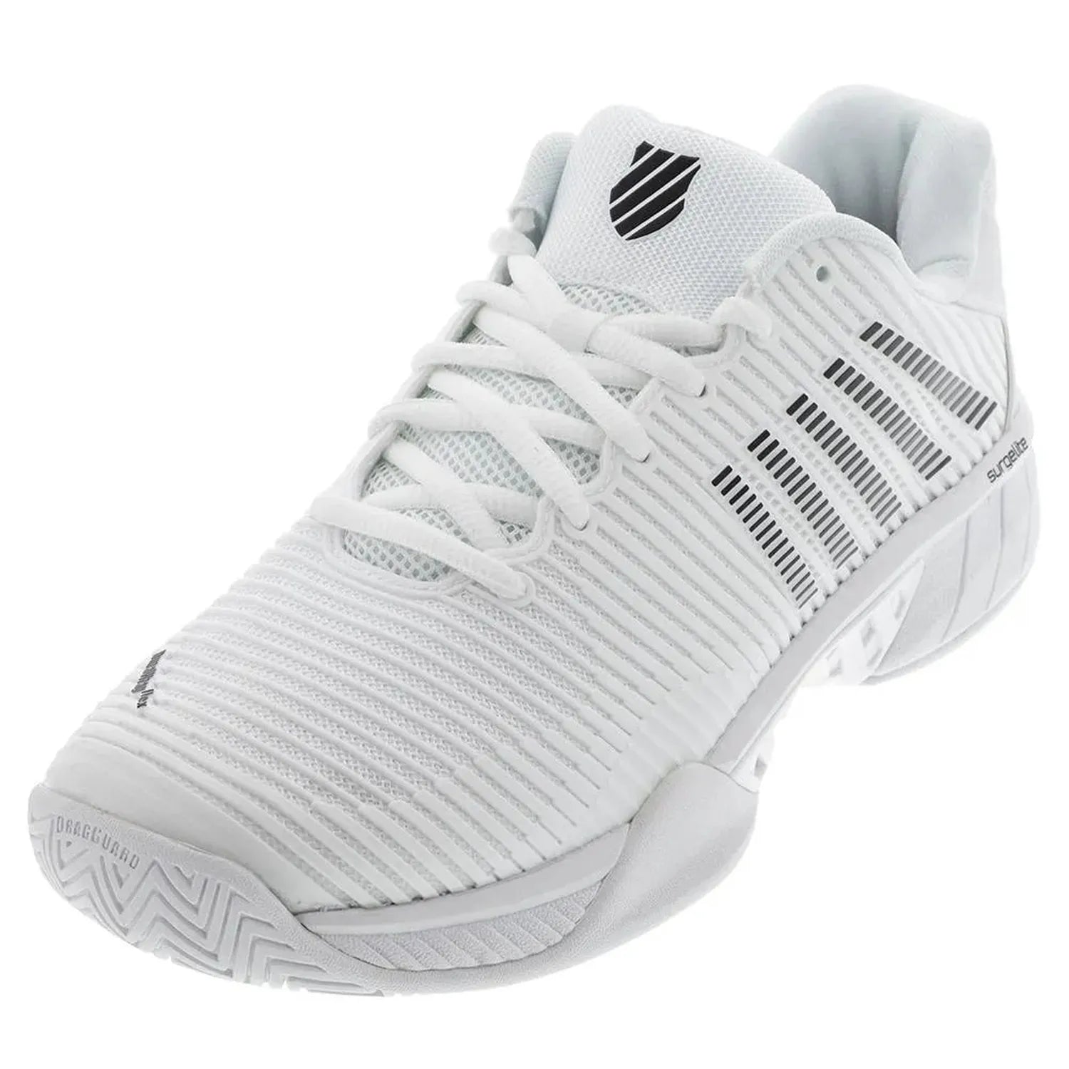 Men's Hypercourt Express 2 Tennis Shoes White and Black-Footwear-K-Swiss-92939-DEFAULT-L-Tennis Express
