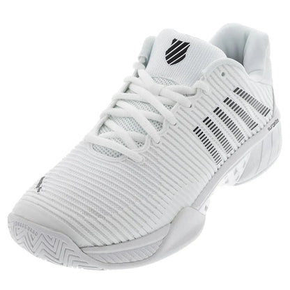 Men's Hypercourt Express 2 Tennis Shoes White and Black-Footwear-K-Swiss-92939-DEFAULT-L-Tennis Express
