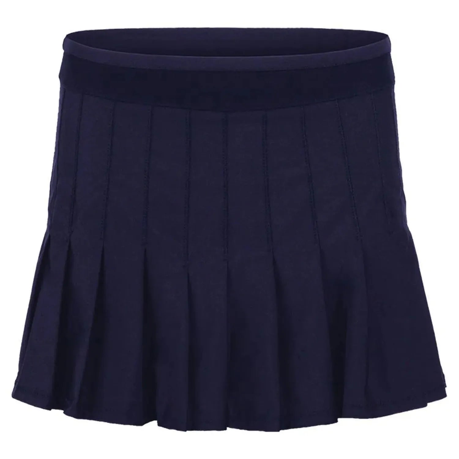 Women's Long Retro Pleated Tennis Skort-Apparel-Lucky In Love-93195-401_MIDNIGHT-L_7d3ebf86-8902-4b9a-bc68-e620adea472e-Tennis Express