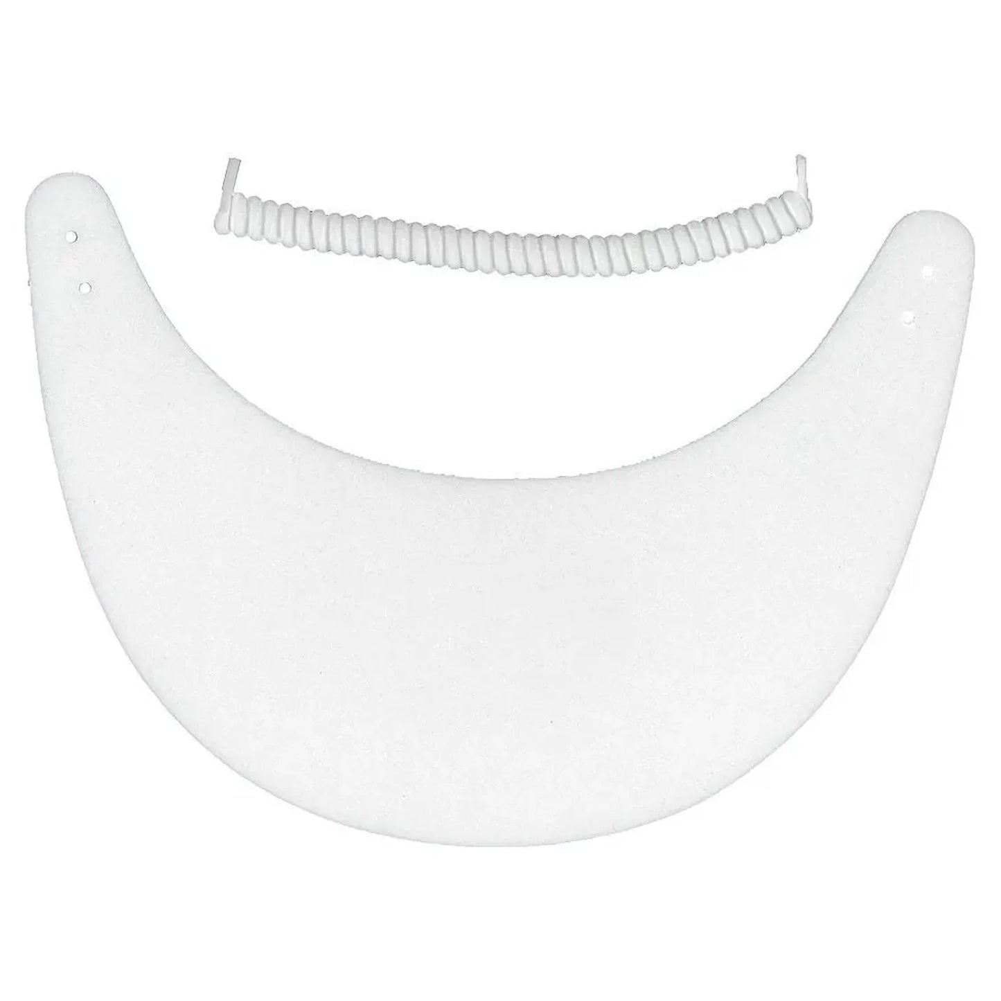 Foam Tennis Visor with Coil-Apparel-Clarke-93452-WHITE-L-Tennis Express