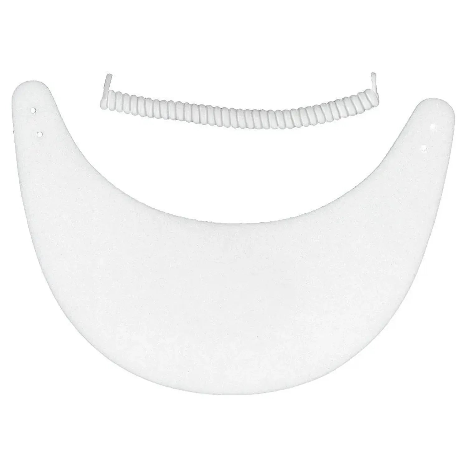 Foam Tennis Visor with Coil-Apparel-Clarke-93452-WHITE-L-Tennis Express
