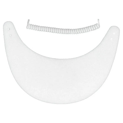 Foam Tennis Visor with Coil-Apparel-Clarke-93452-WHITE-L-Tennis Express