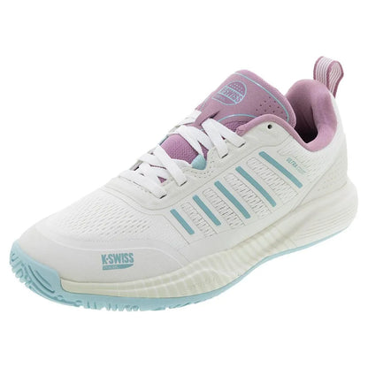 Women's Ultra Court Padel Shoes White and Lilas-Footwear-K-Swiss-94436-970S25-Tennis Express
