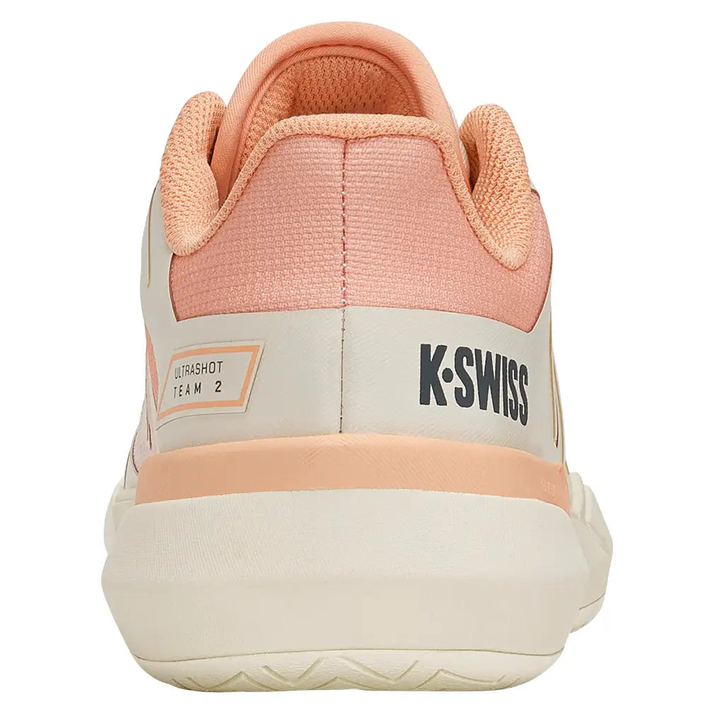 Women's Ultrashot Team 2 Tennis Shoes Egret and Peach Parfait