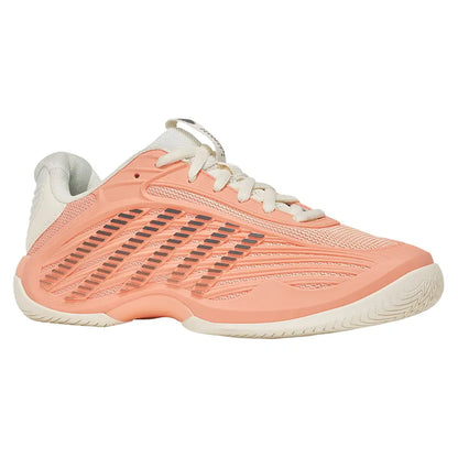 Women's Hypercourt Express 3 Tennis Shoes Egret and Peach Parfait-Footwear-K-Swiss-94603-150U26-y-Tennis Express