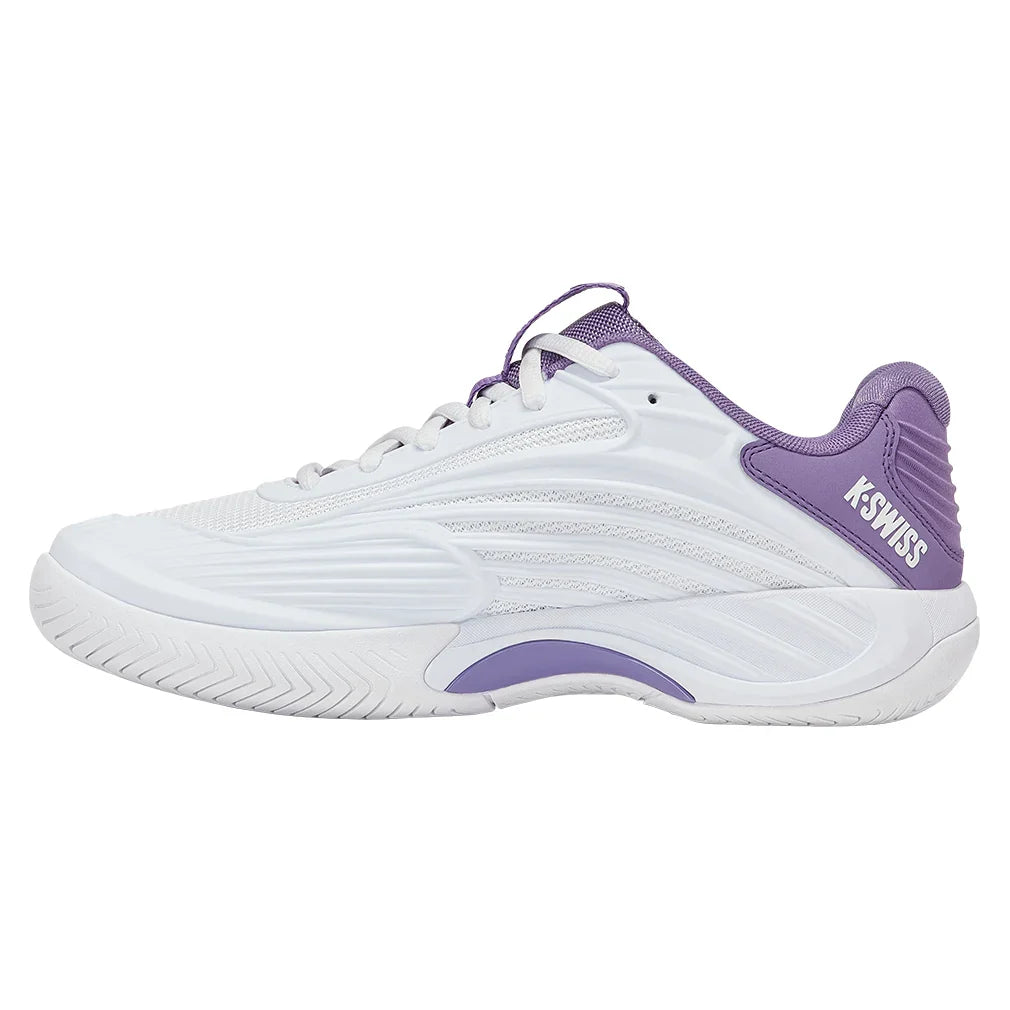 Women's Hypercourt Express 3 Tennis Shoes White and Purple Haze