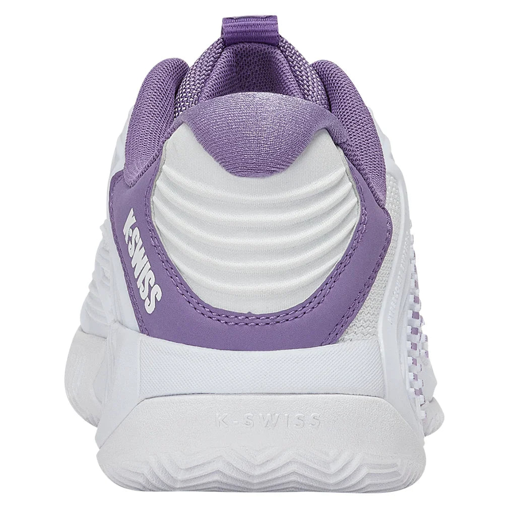 Women's Hypercourt Express 3 Clay Tennis Shoes White and Purple Haze