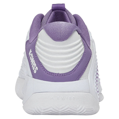 Women's Hypercourt Express 3 Clay Tennis Shoes White and Purple Haze