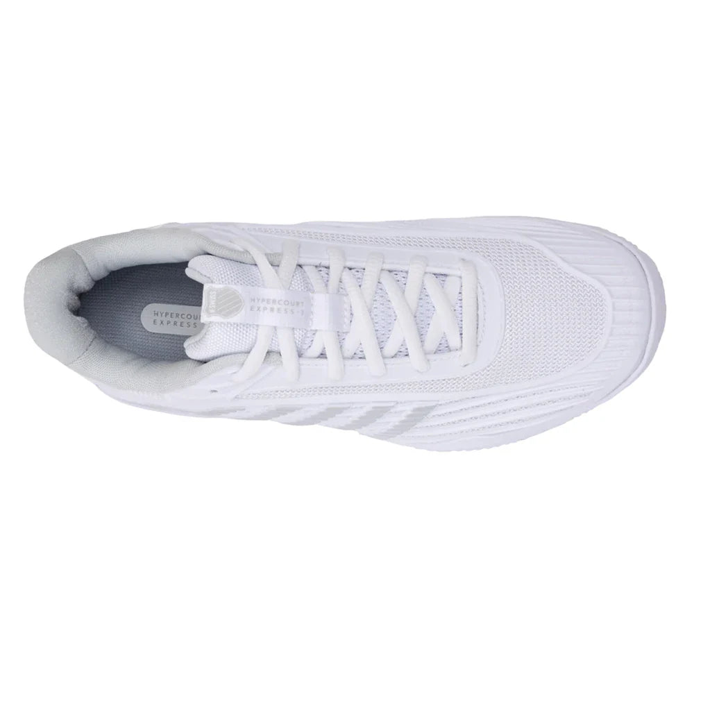Women's Hypercourt Express 3 Clay Tennis Shoes White and Dawn Blue