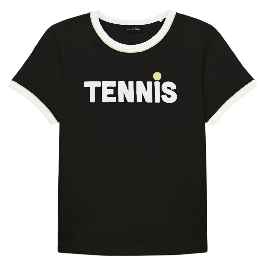 Boys' Tennis Ringer Tee-Apparel-Lacoste-947633-UJA-1-Tennis Express