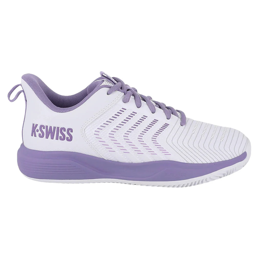 Women's Ultrashot Light Tennis Shoes White and Purple Haze