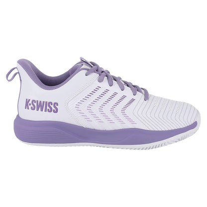 Women's Ultrashot Light Tennis Shoes White and Purple Haze