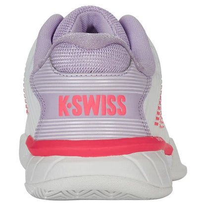 Women's Hypercourt Express 2 Tennis Shoes White and Orchid Petal