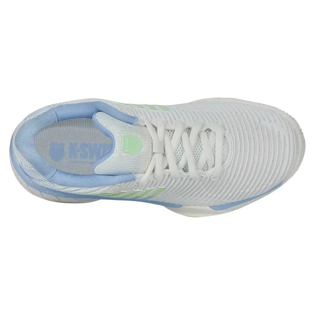 Women's Hypercourt Express 2 Clay Tennis Shoes Lucent White and Dutch Canal