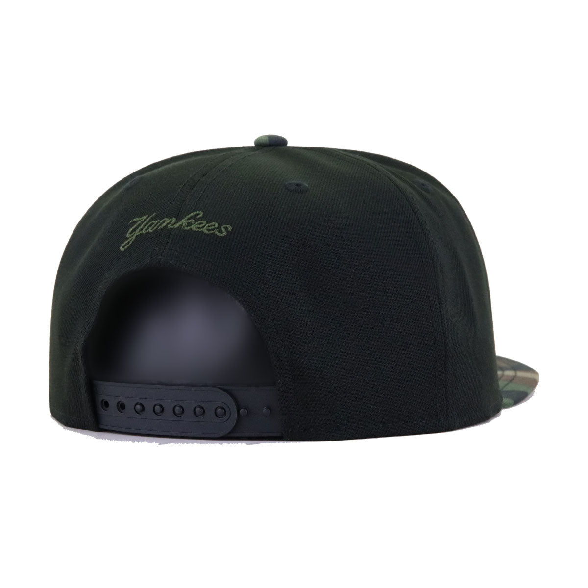 New York Yankees Black Woodland Camouflage New Era 9Fifty Snapback