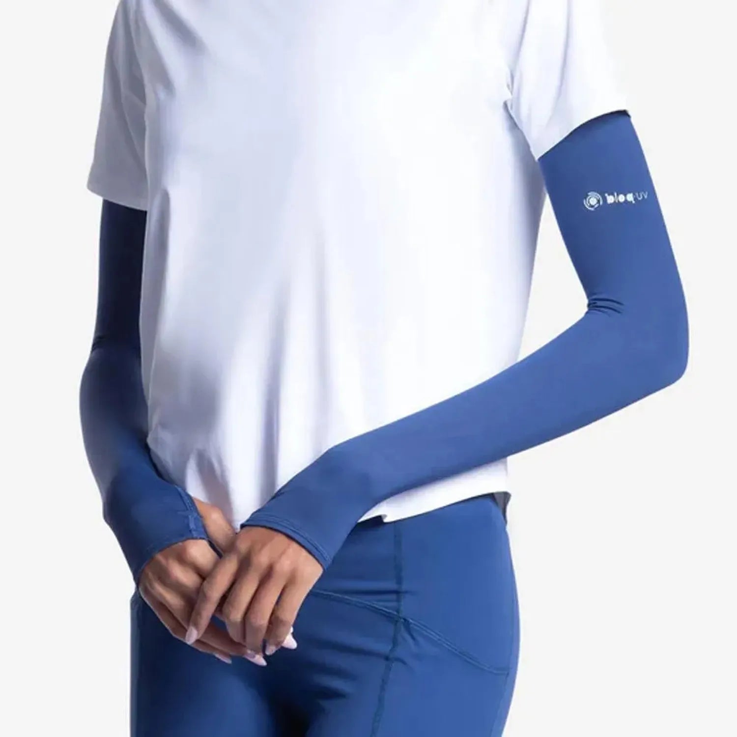 Sun Sleeve Navy-Accessories-BloqUV-97112-DEFAULT-L-Tennis Express