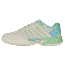 Women's Express Light Wide Pickleball Shoes Egret and Patina Green