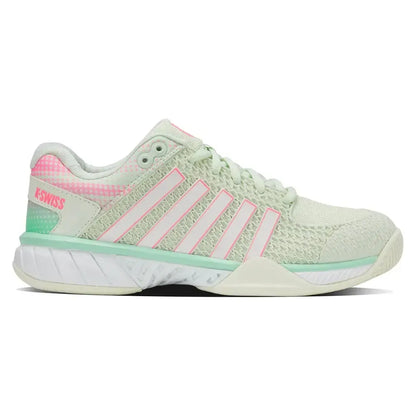 Women's Express Light D Width Pickleball Shoes Ice and Honeydew
