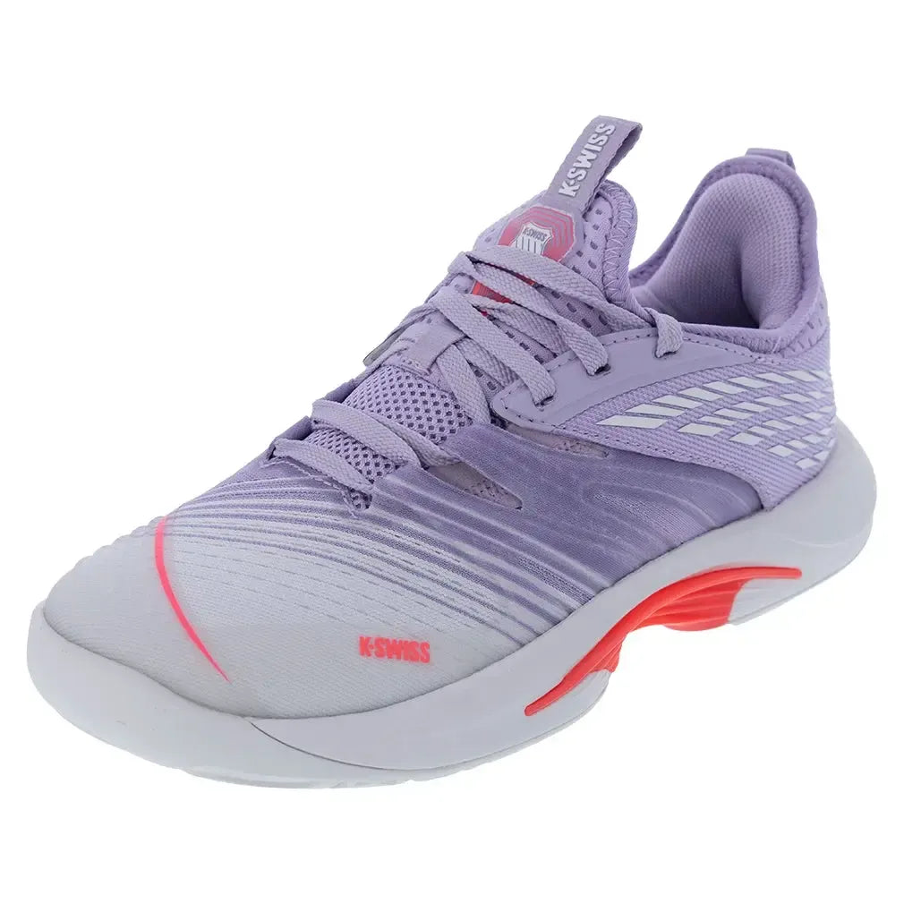 Women's SpeedTrac Tennis Shoes White and Orchid Petal-Footwear-K-Swiss-97392-182S25_copy-Tennis Express