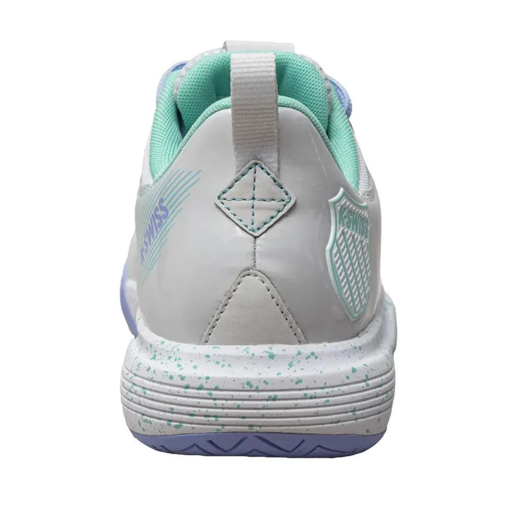 Women's Ultrashot Team Tennis Shoes Nimbus Cloud and Neon Purple