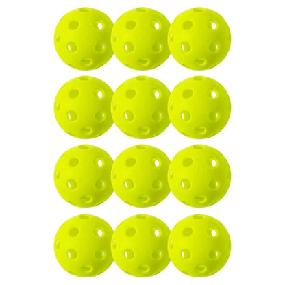 X-26 Indoor Pickleballs 12 Pack Lime Green-Balls-Franklin Sports-97821-DEFAULT-L-Tennis Express