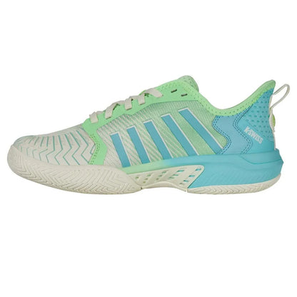 Women's Pickleball Supreme Shoes Egret and Patina Green