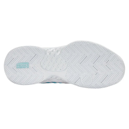 Women's Express Light 3 Padel Shoes White and Soft Neon Blue