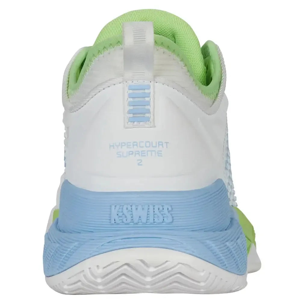 Women's Hypercourt Supreme 2 Tennis Shoes Lucent White and Dutch Canal