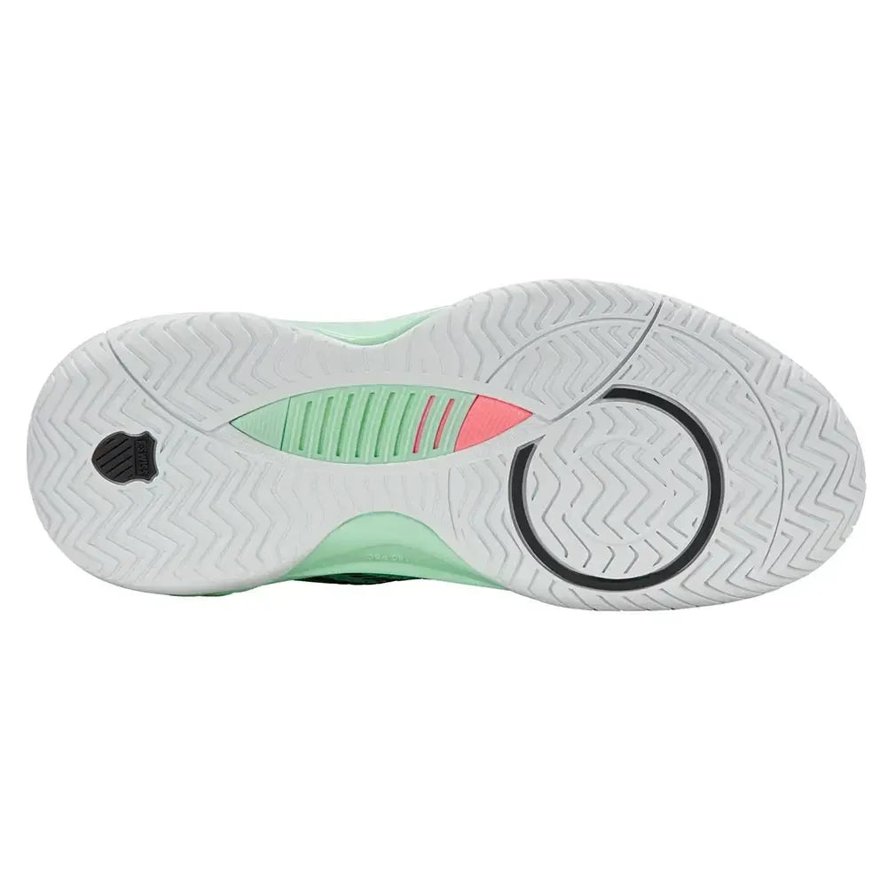 Women's Hypercourt Supreme 2 Tennis Shoes Neon Mint and Black