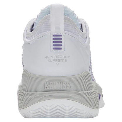 Women's Hypercourt Supreme 2 HB Clay Tennis Shoes White and Lunar Rock