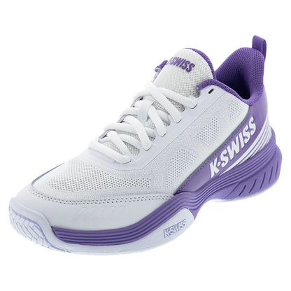 Women's SpeedEx 2 Tennis Shoes White and Purple Haze-Footwear-K-Swiss-99486-156S26copy-Tennis Express