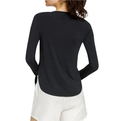 Women's Panem Long Sleeve Tennis Top Onyx