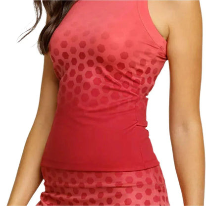 Women's Zoraya Hi-Neck Tennis Tank Hex Ombre