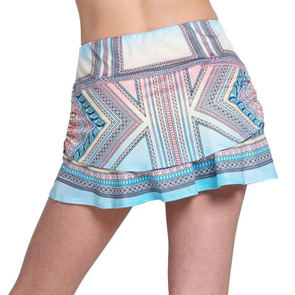 Girls' Lucky Club Ruche Tennis Skort Cool Blue