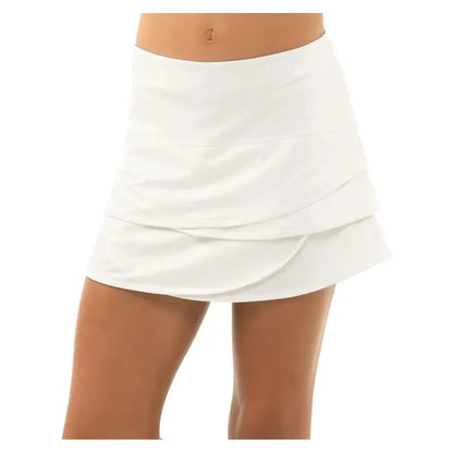 Girls' Scallop Tennis Skort-Apparel-Lucky In Love-B32-B-W_ef3023cc-99a6-44b5-8a82-8cf321b5fe37-Tennis Express