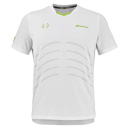 Mens Juan Lebron Replica Tennis Top White-Apparel-Babolat-B6MS26012-1000S25-1-1-[Sku]-Tennis Express