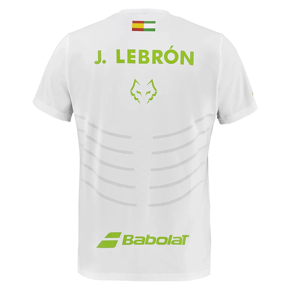 Mens Juan Lebron Replica Tennis Top White
