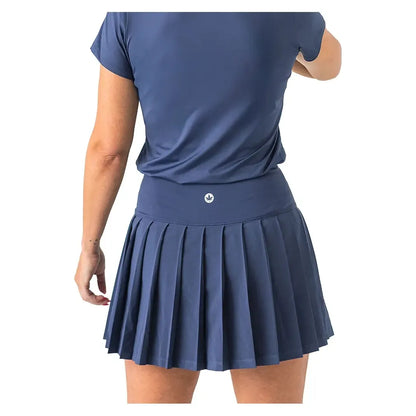 Women's High Waisted 2 in 1 Pleated Tennis Skort