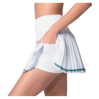 Women's Win It Pleated Tennis Skort White