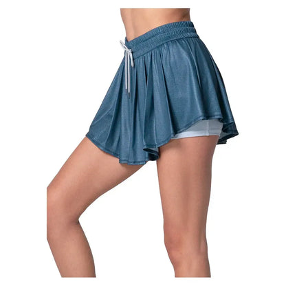 Women`s High Waist All That Shimmers Tennis Skort