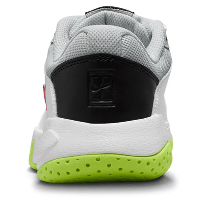 Juniors' Court Lite 2 Tennis Shoes White and Laser Fuchsia
