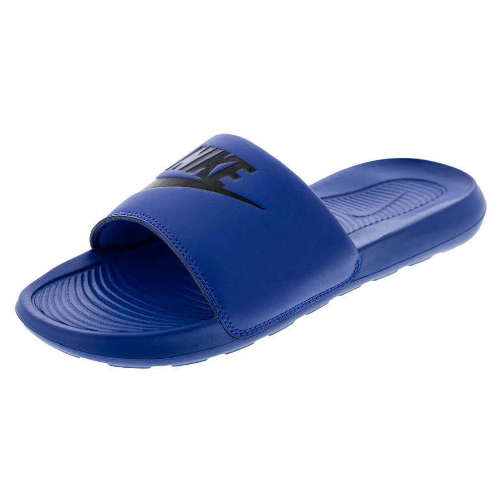 Men's Victori One Slides Game Royal and Black-Footwear-Nike-CN9675-400copy-707330Tennis Express