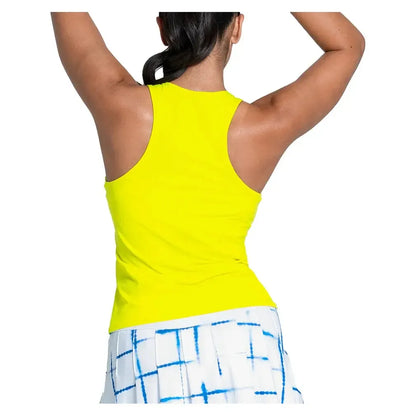 Women's Club House Tennis Tank with Bra Yellow