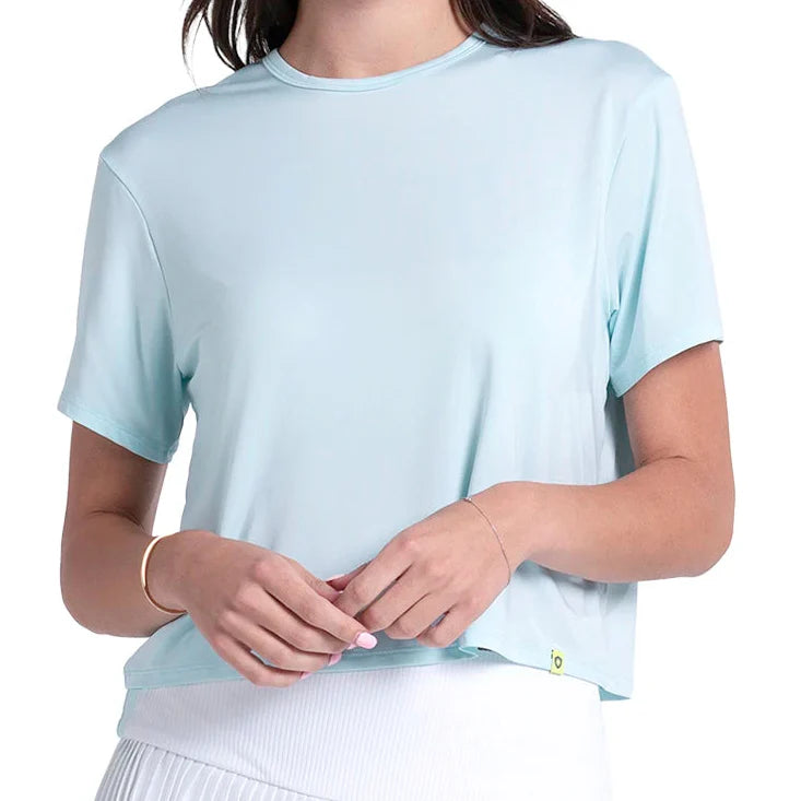 Women's Power Box Tennis Tee Wave-Apparel-Lucky In Love-Wave-XS, [current_file_name-Tennis Express