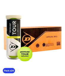 Box Balls  Dunlop Tour Brilliance Tenis (Pack x24)